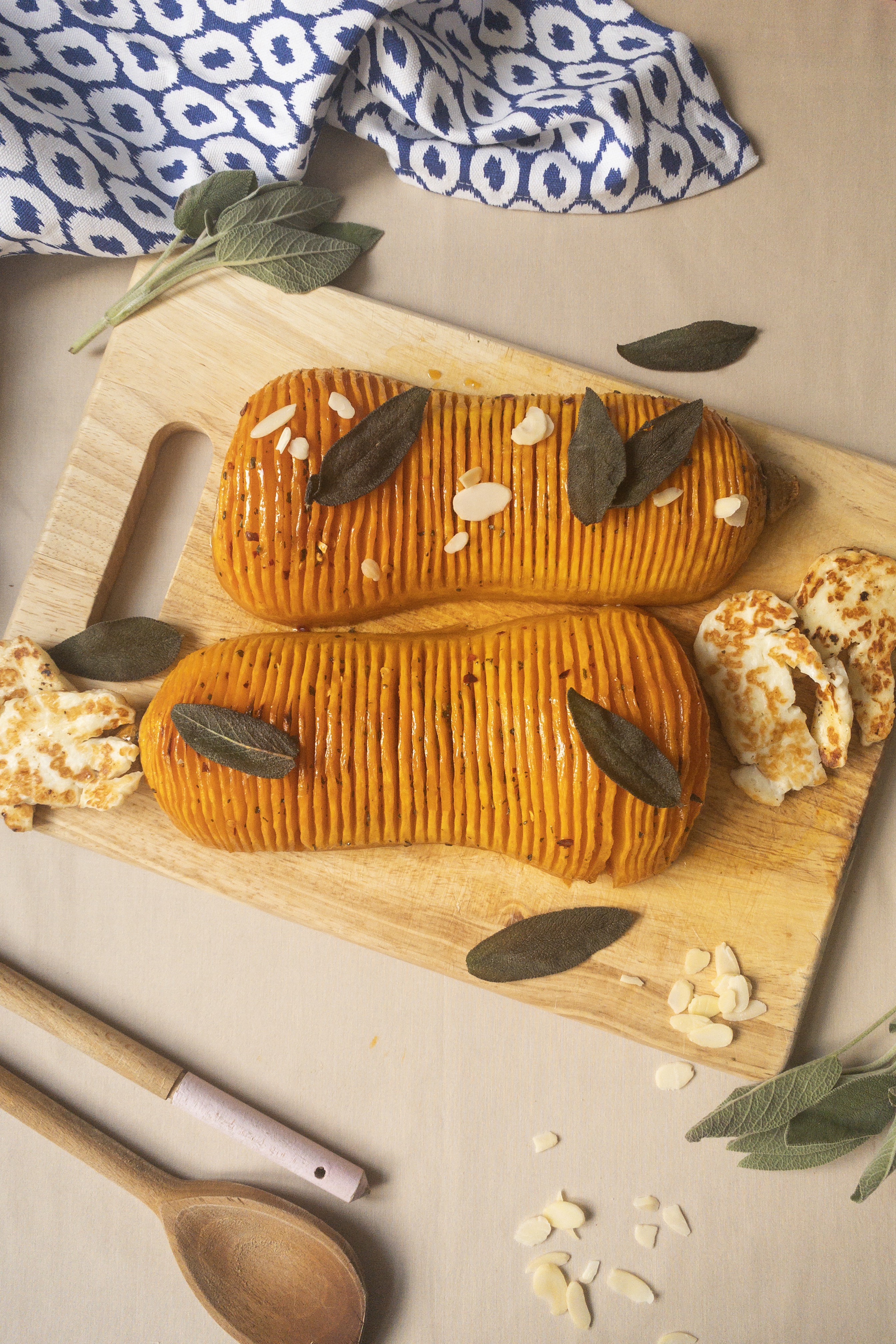Hassleback Butternut Squash