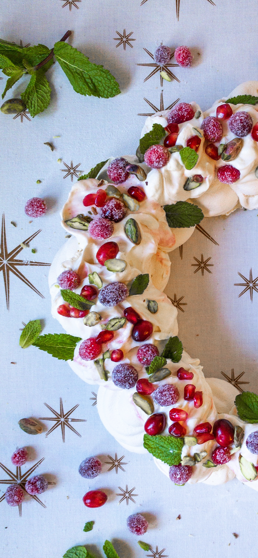 Christmas Meringue Wreath