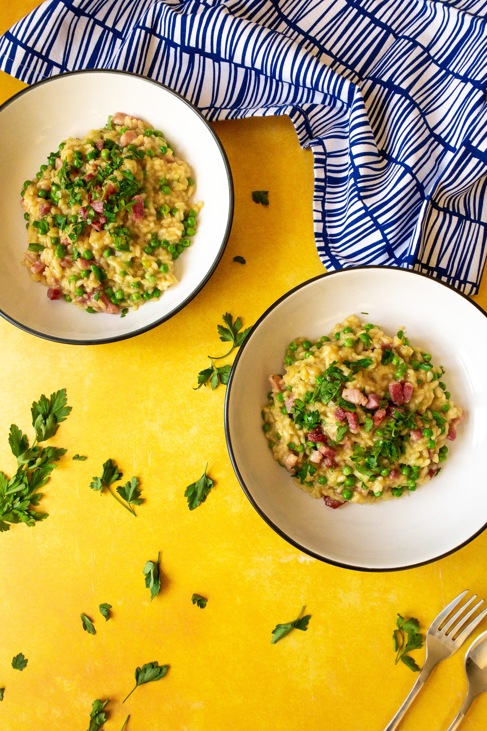 Bacon And Pea Risotto • CUBBin The Kitchen • Recipe