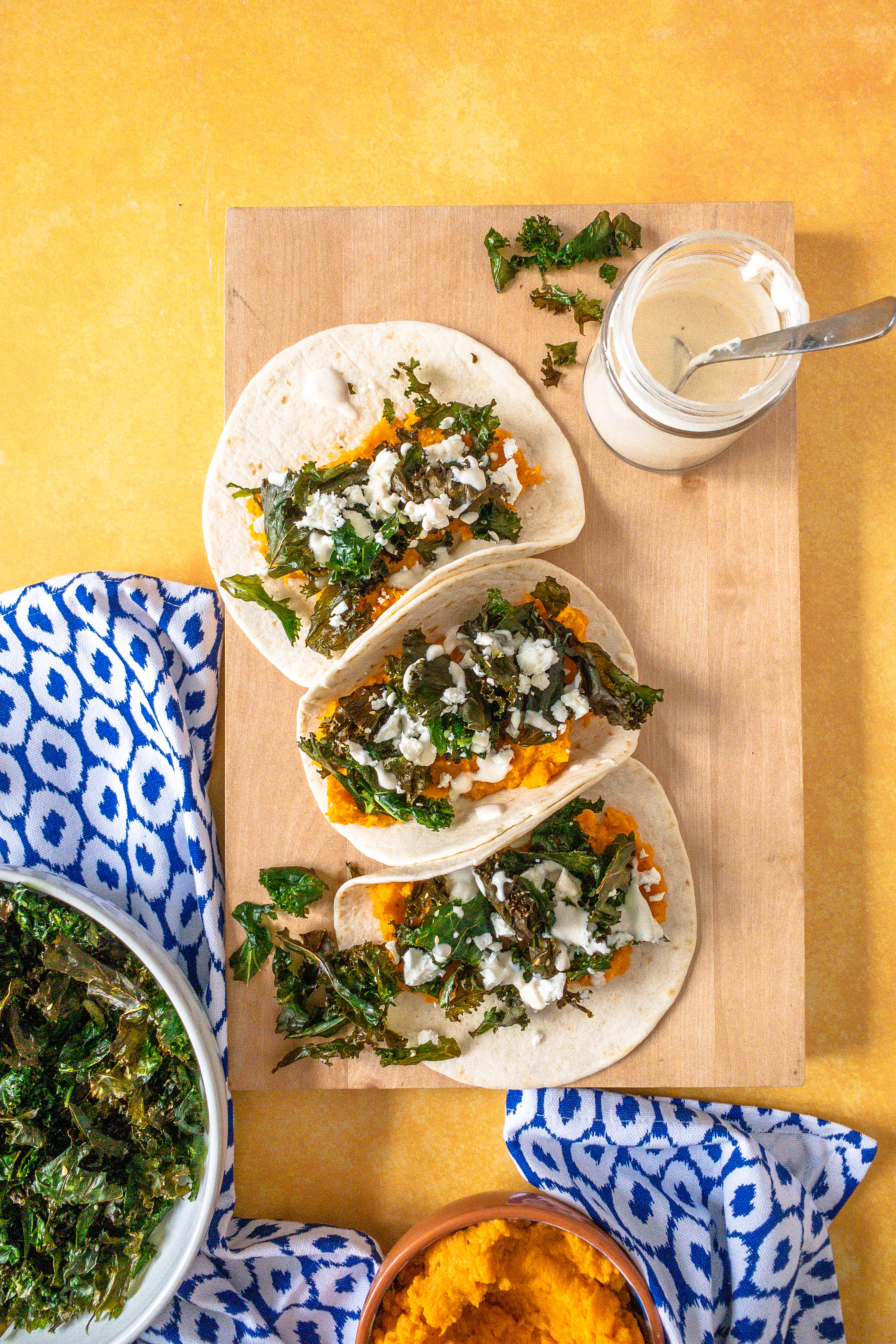 Sweet Potato and Kale Tacos