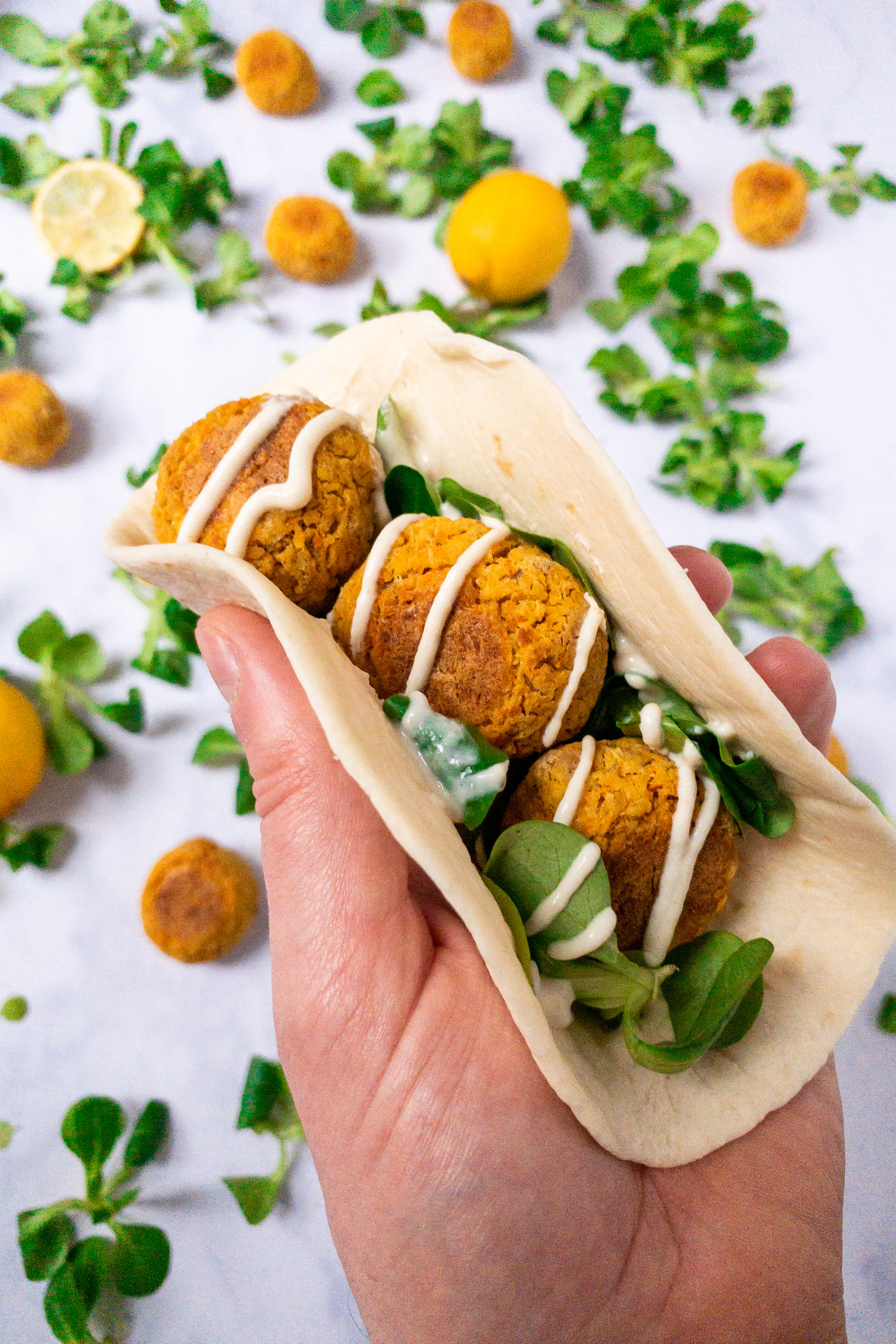 Carrot and Chickpea Falafel.
