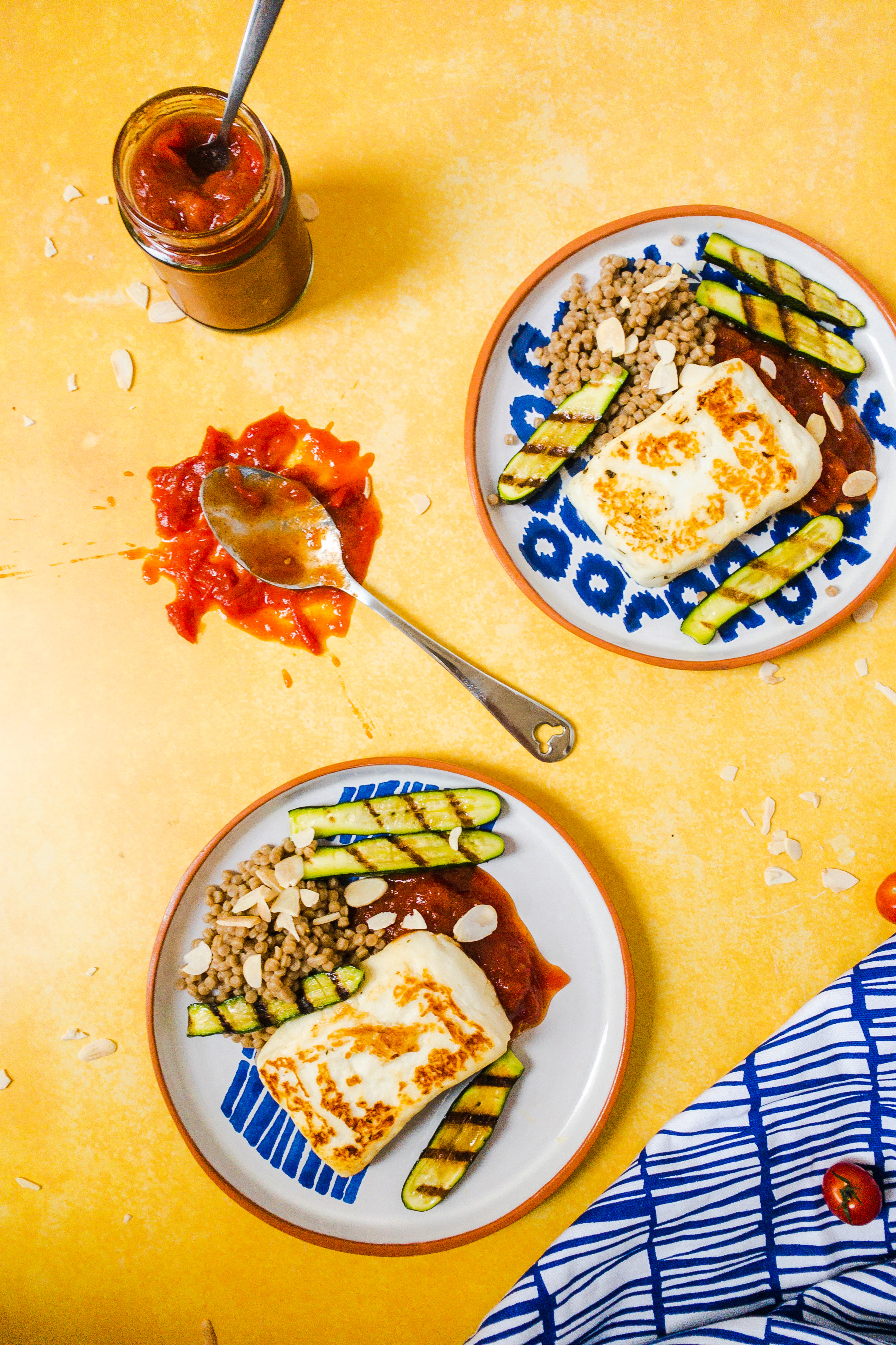 Halloumi Steaks with Tomato Jam