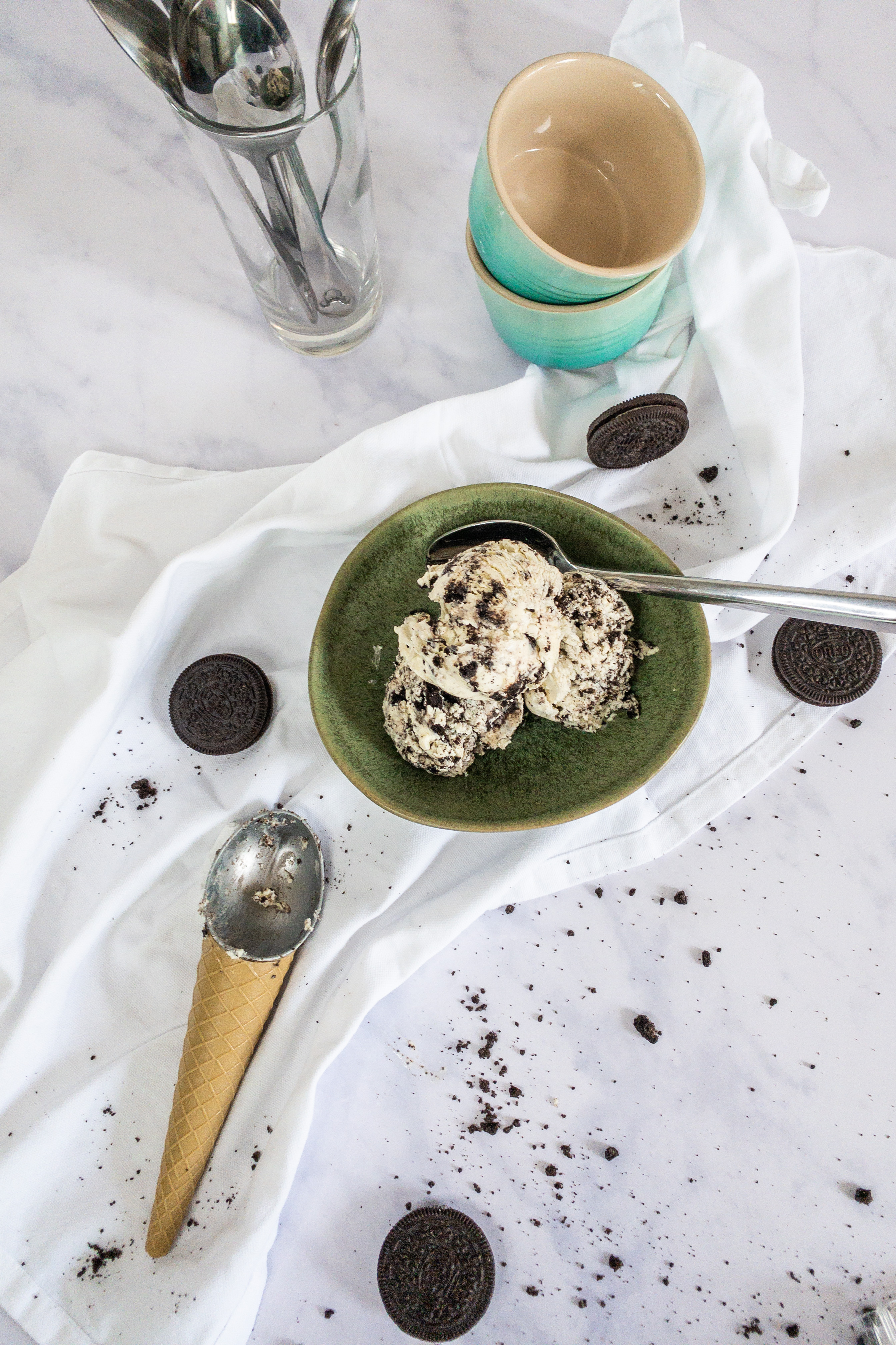 No Churn Cookies and Cream Ice Cream