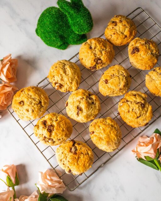Afternoon Tea Easter Edition. If you are looking for a recipe to bake this Easter why not try my Mini Egg Scones! Each scone is packed with crushed Mini Eggs!! These are truly delicious and I have plenty of tips to ensure you get super successful scones every time.

Recipe on the blog now!